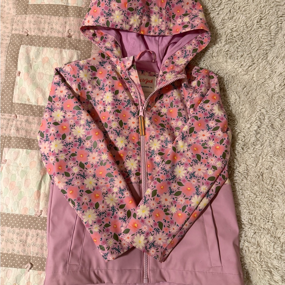 Cat & Jack Floral Pink Kids Jacket 4/5